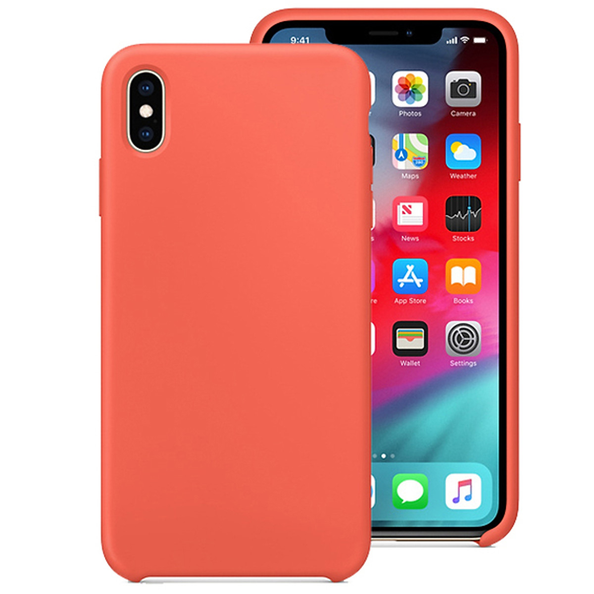 Ốp lưng cho iPhone XR silicone case chống sốc chống bám bẩn có lớp nhung lót mặt trong chống trầy xước điện thoại