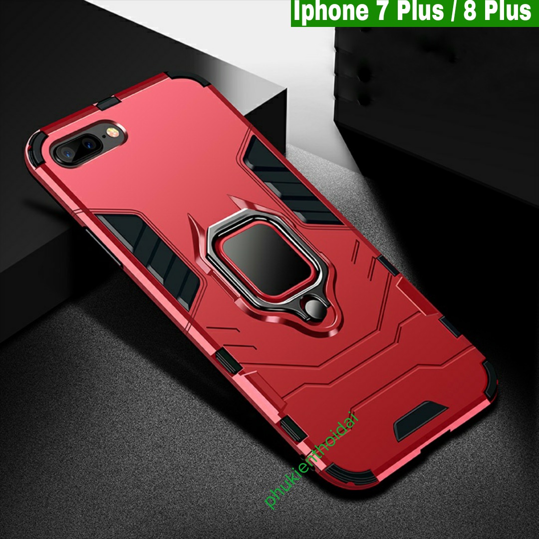 Ốp lưng Iphone 7 Plus / Iphone 8 Plus dùng chung chống sốc Iron Man Iring siêu bền