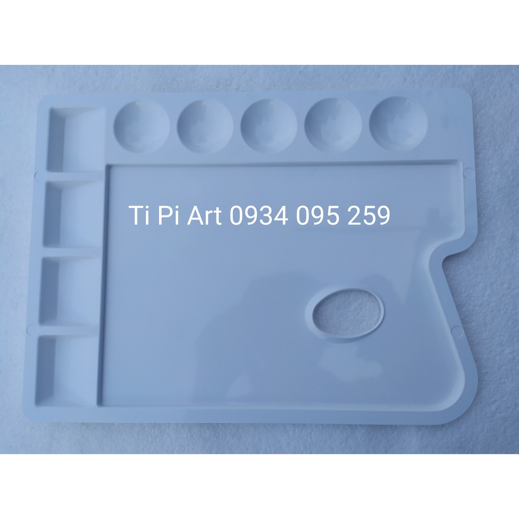 Bảng pha màu đơn, khay pha màu, khay PVC