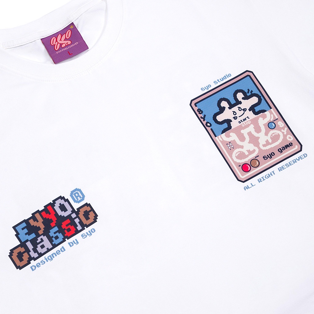 Áo thun 8YO Retro Classic Tee ver2.0 - Trắng LUCK