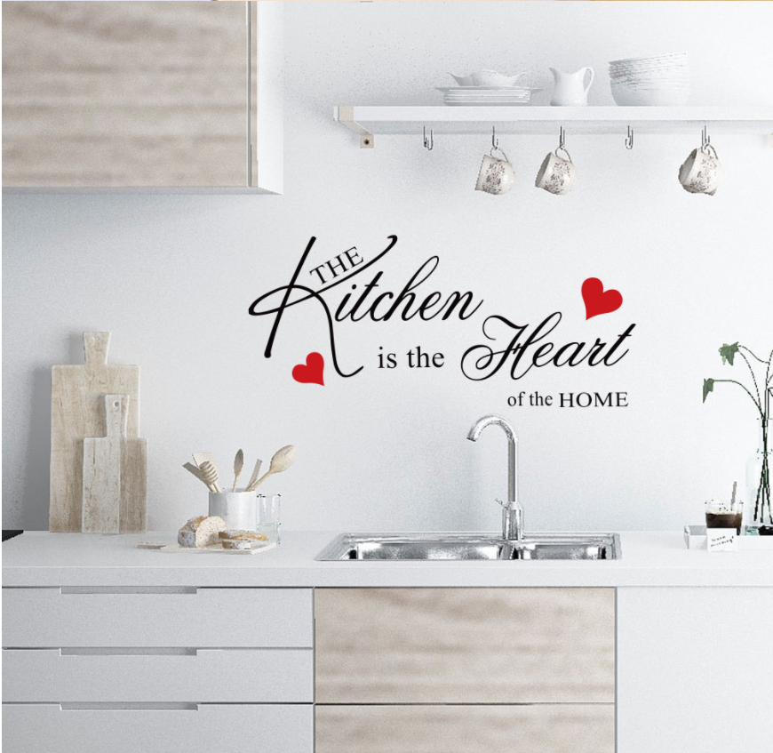 Decal trang trí tường - Chữ Tiếng Anh The Kitchen