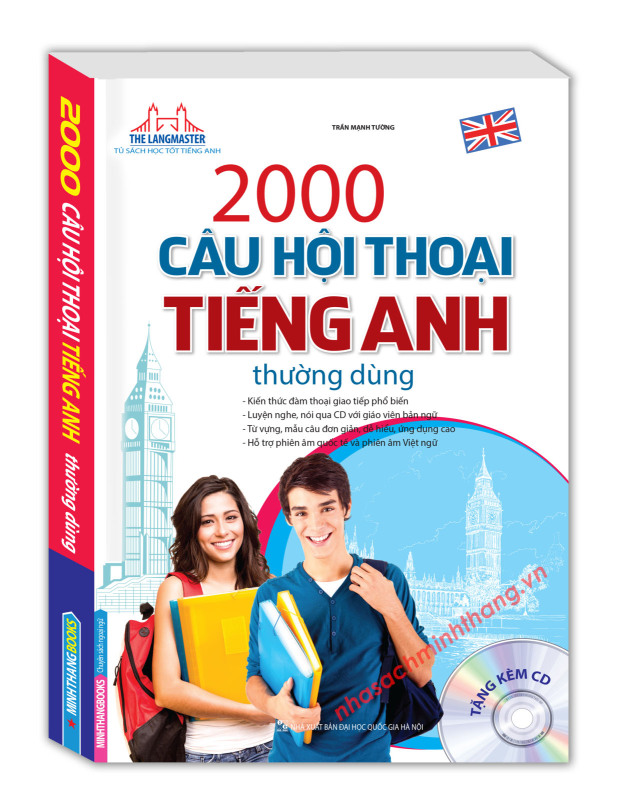The Langmaster - 2000 câu hội thoại tiếng Anh thường dùng (sách hai màu kèm CD)