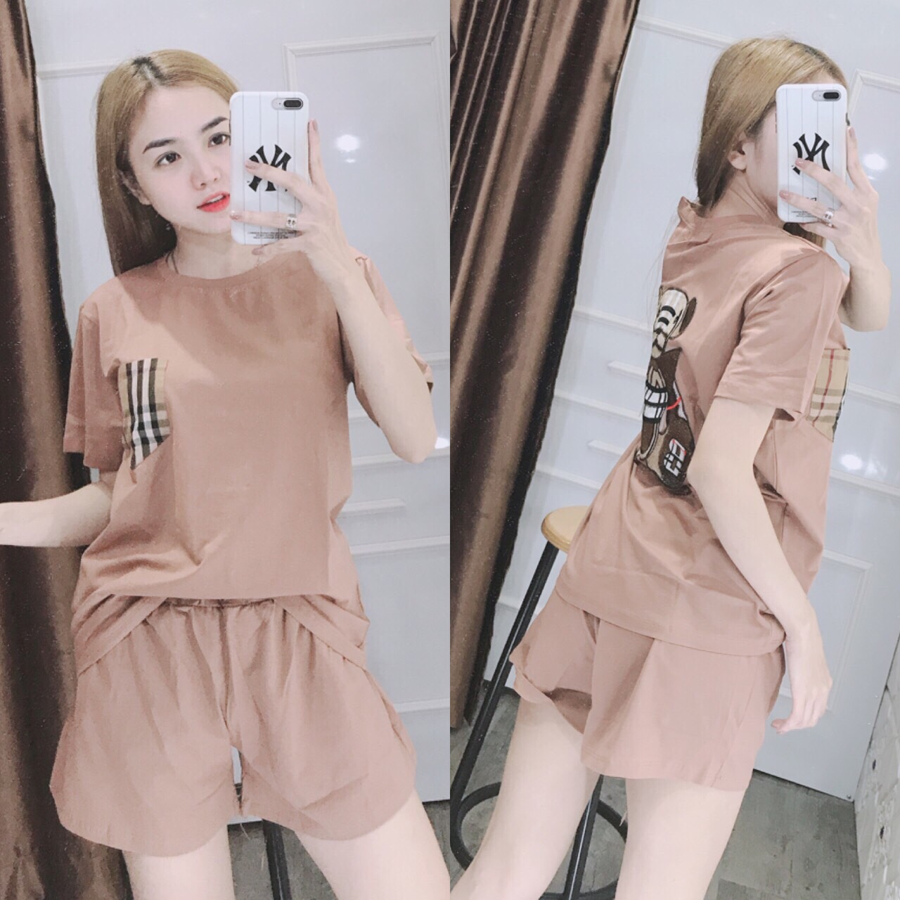 SET BỘ ĐỒ ĐÙI THUN COTTON CO GIÃN CAO CẤP