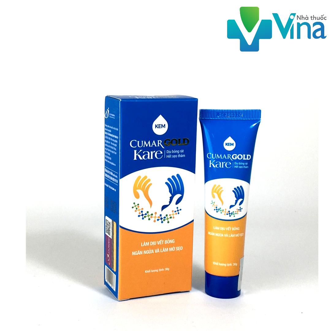 Kem cumargold kare, làm dịu vết bỏng, ngăn ngừa vết thâm 30g