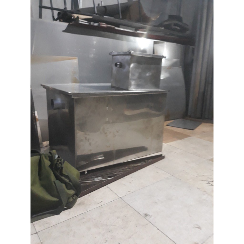 Bể Tách Mỡ Chất Liệu Inox Loại 50 Lít - Bẫy Mỡ