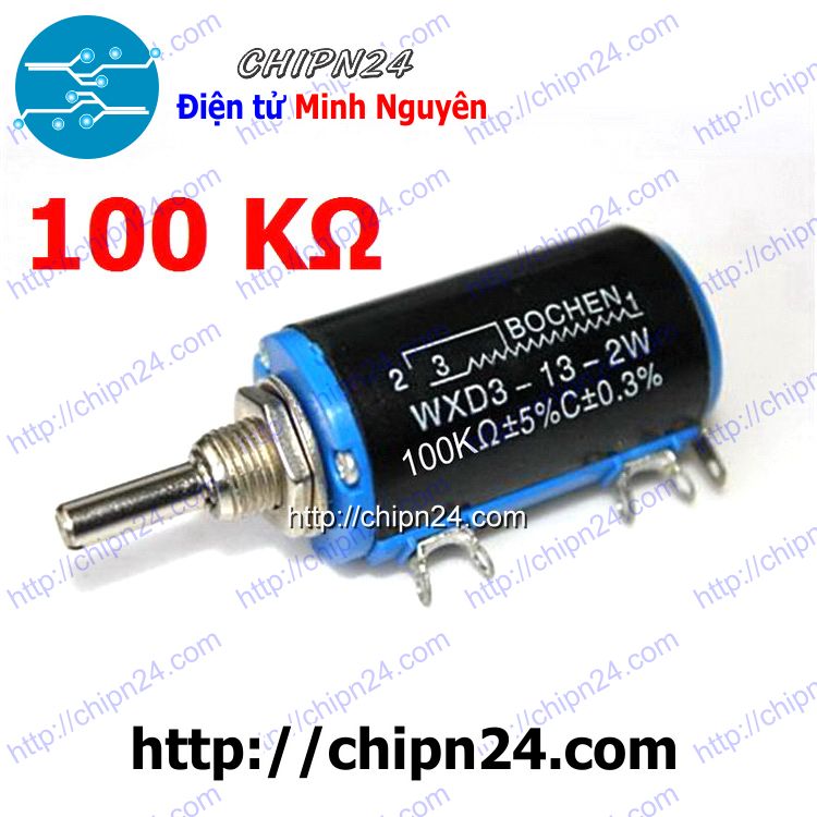 [1 cái] (F39-40) Biến trở WXD3-13-2W 10 vòng (100R/470R/1K/2K2/4K7/10K/22K/47K/100K) - [Chọn Loại]