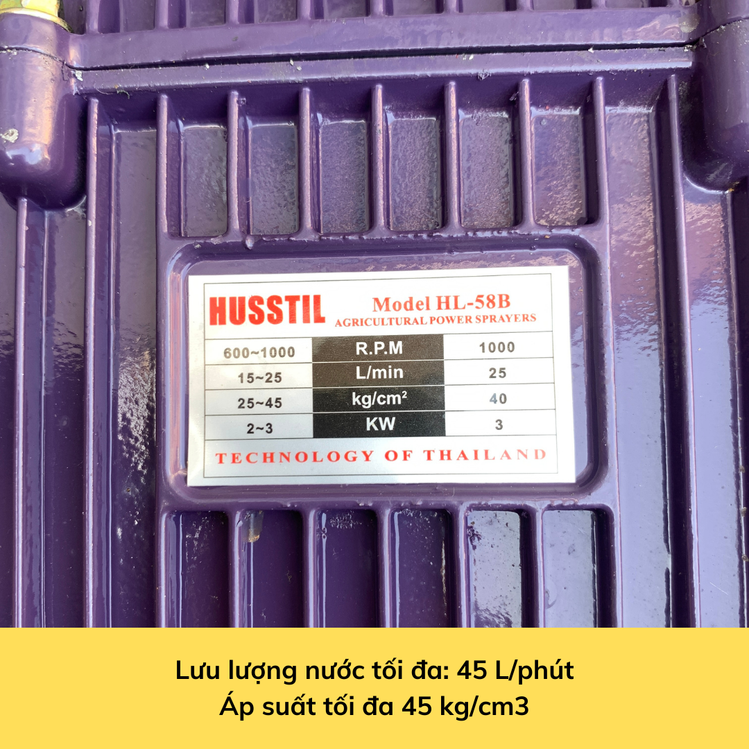 Đầu rửa xe, phun thuốc 2HP HUSSTIL