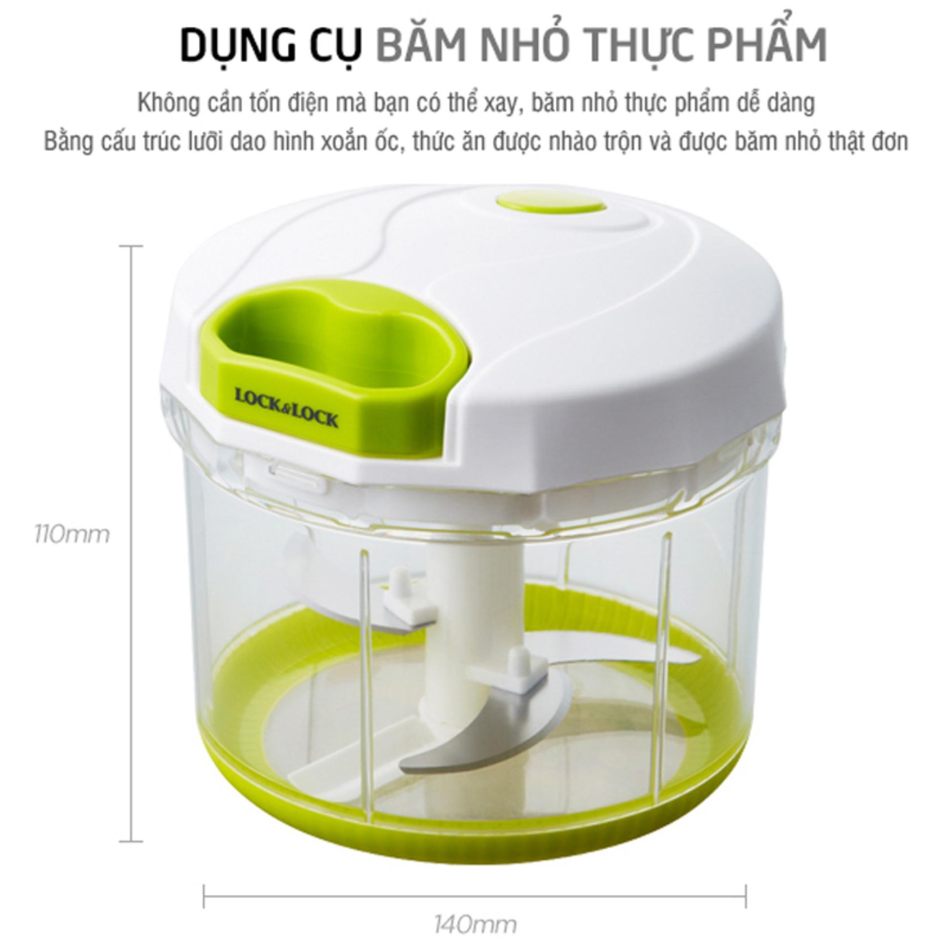 Dụng cụ băm nhỏ thực phẩm - Màu Trắng /Xanh lá cây