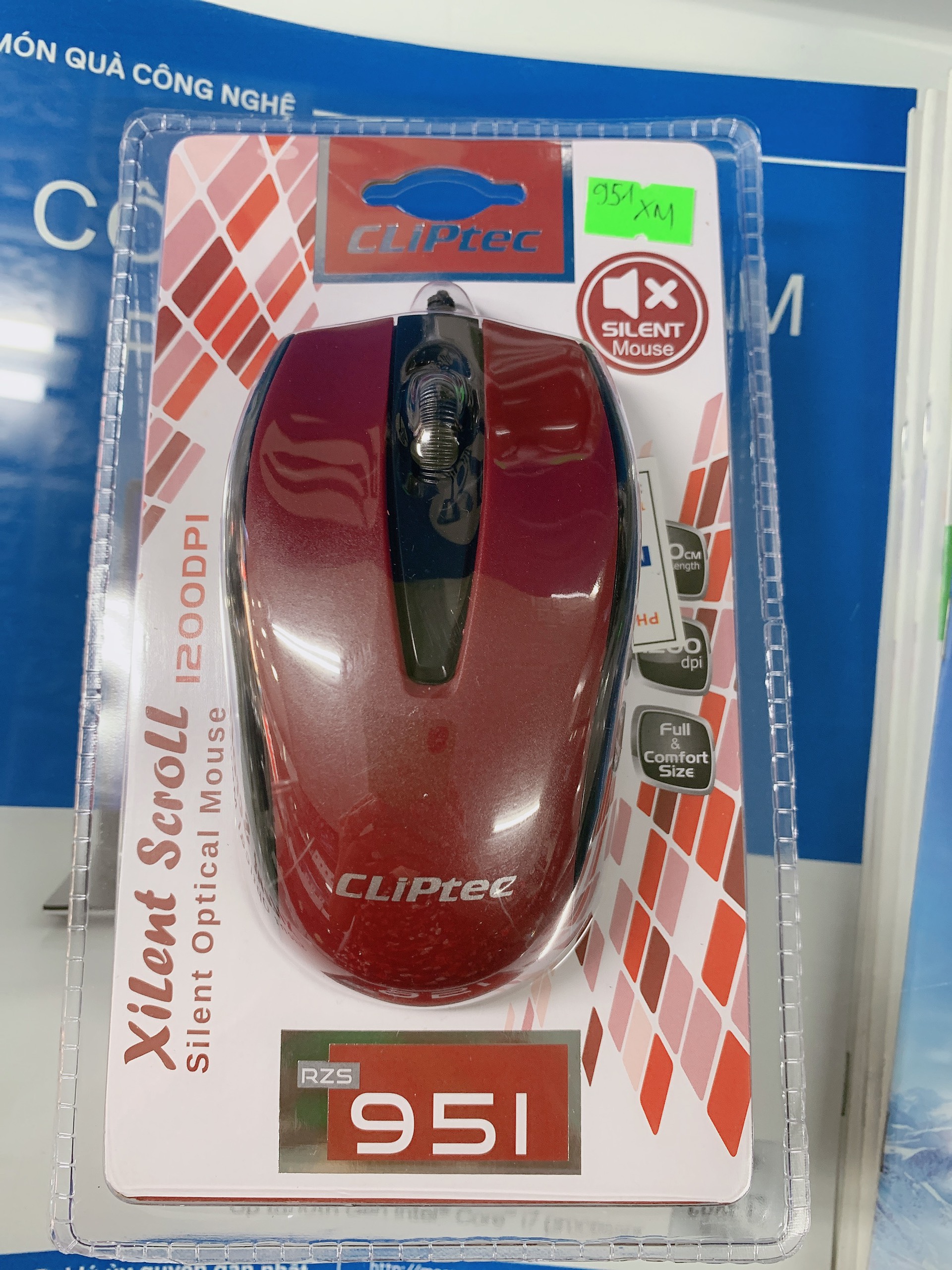 Chuột có dây cliptec chính hãng rzs-951