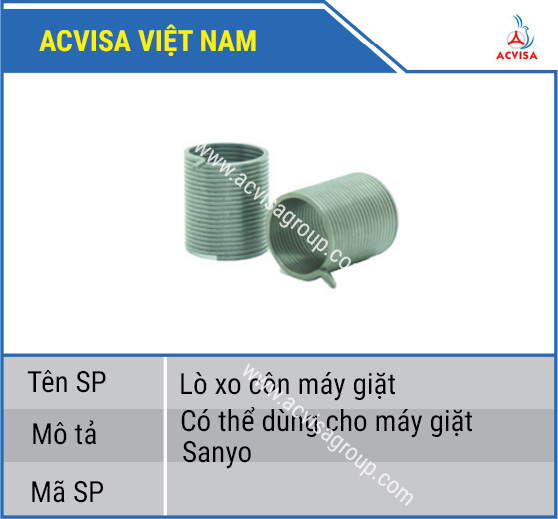 Combo 3 Lò Xo Côn Máy Giặt Sanyo