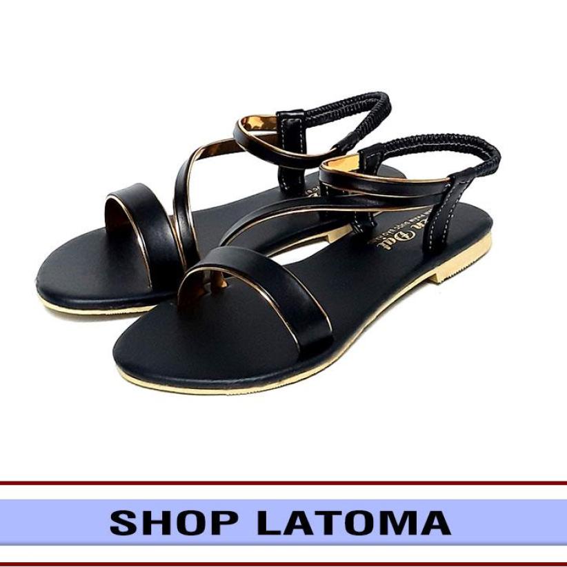Giày sandal nữ thời trang cao cấp Latoma TA2331 (Đen) giá rẻ