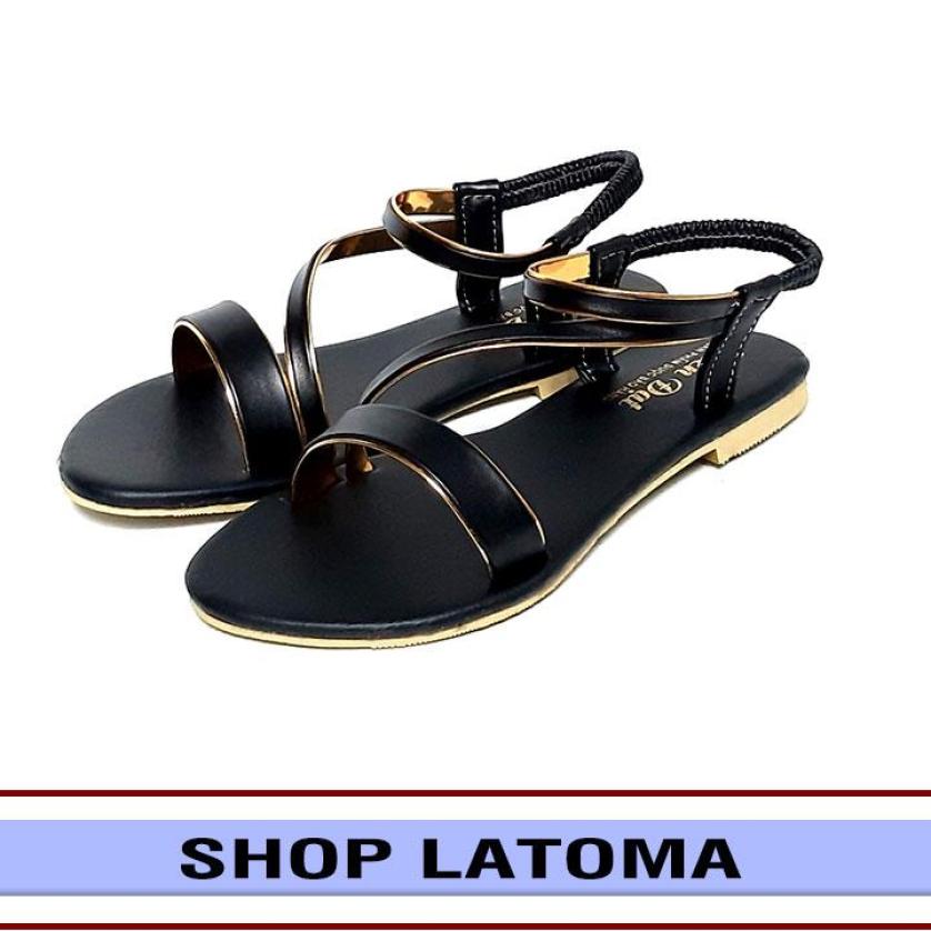 Giày sandal nữ thời trang cao cấp Latoma TA2331 (Đen) giá rẻ