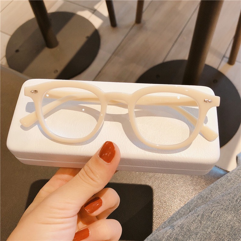 [Hcm]Mắt Kính Gọng Cận Form Tròn 525 Vạch Trendy Dễ Thương Siêu Hot