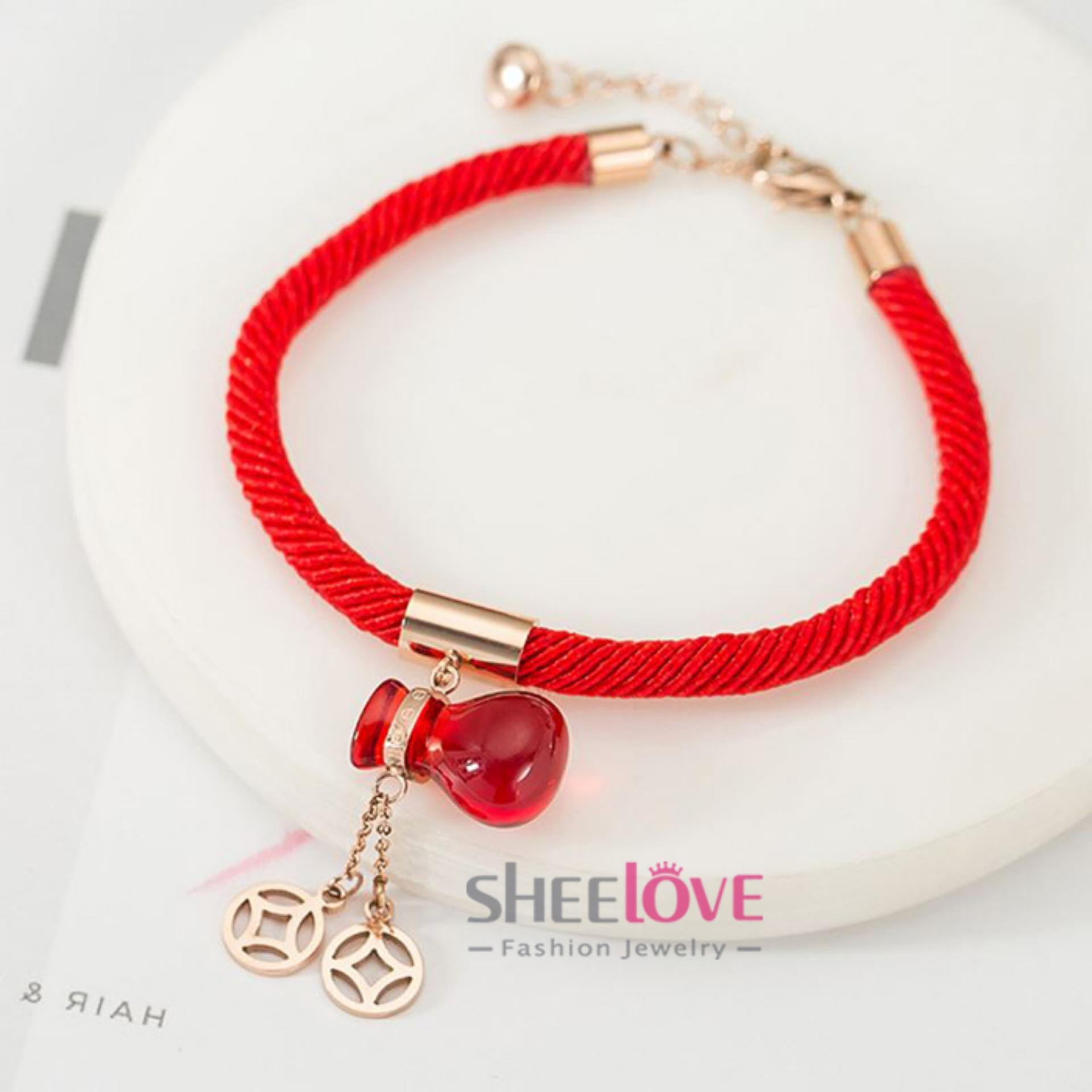 Vòng tay tình duyên màu đỏ may mắn phát lộc - sheeloveshop