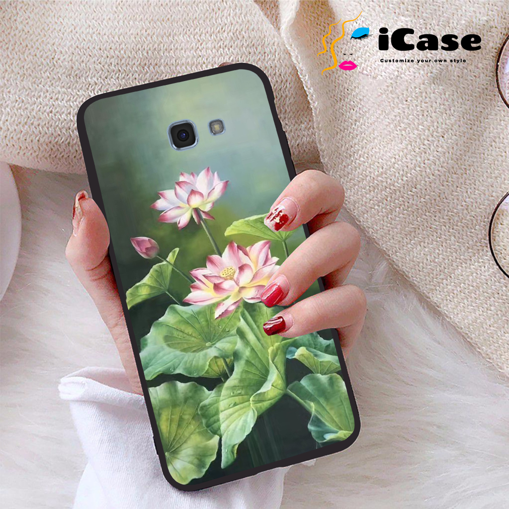 Ốp lưng Samsung Galaxy A7 2017 viền dẻo TPU BST Sen