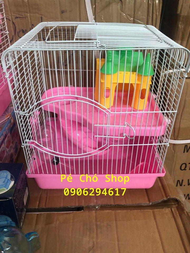 [HCM]Lồng hamster Lâu Đài 1 tầng hamster size d27r21c30