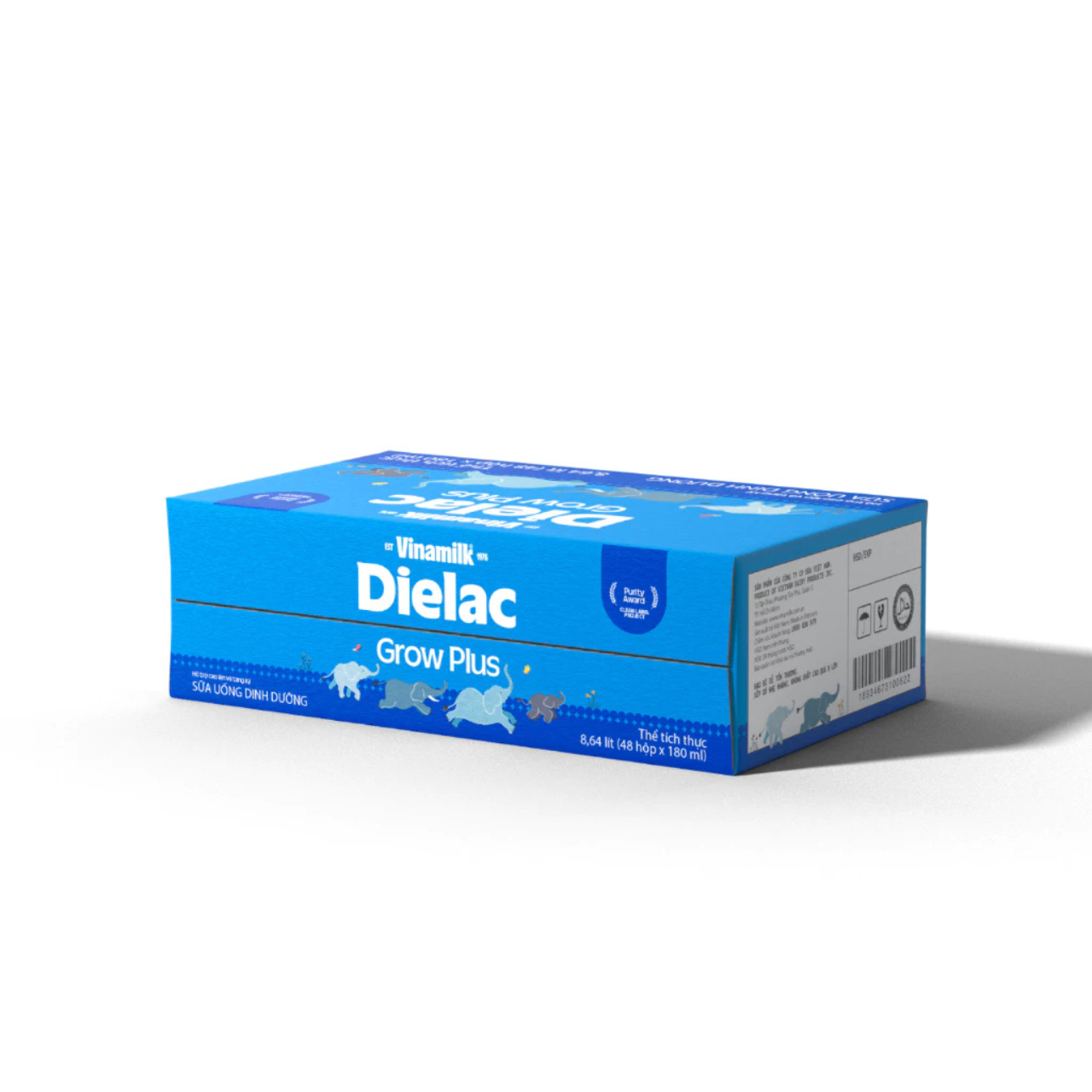 Lốc 4 hộp 180ml Sữa bột pha sẵn Dielac Grow Plus