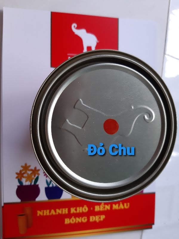 Sơn Chậu Kiểng Màu Đỏ Chu Lon 800gr