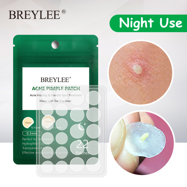 Miếng dán mụn BREYLEE cao cấp chống thấm nước (loại dùng ban đêm và ngày) - INTL