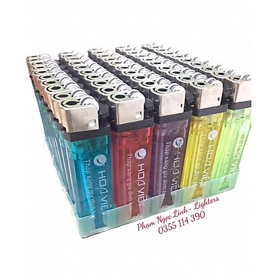 Hộp 50 chiếc quẹt bật lửa hoa việt mã 60