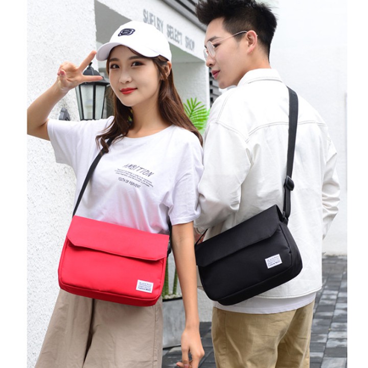 Túi đeo chéo nam thời trang vải canvas túi chéo nữ unisex phong cách cá tính hàn quốc T60 Ladoll