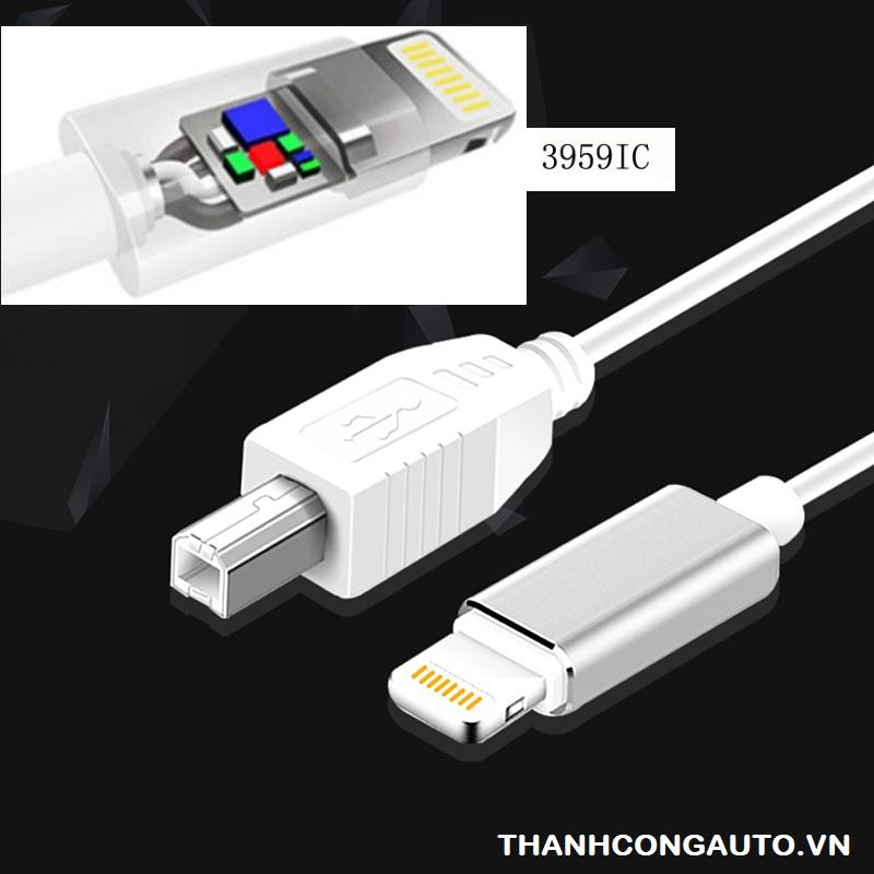 Dây Cáp Audio kết nối điện thoại Iphone, ipad với DAC âm thanh, Piano