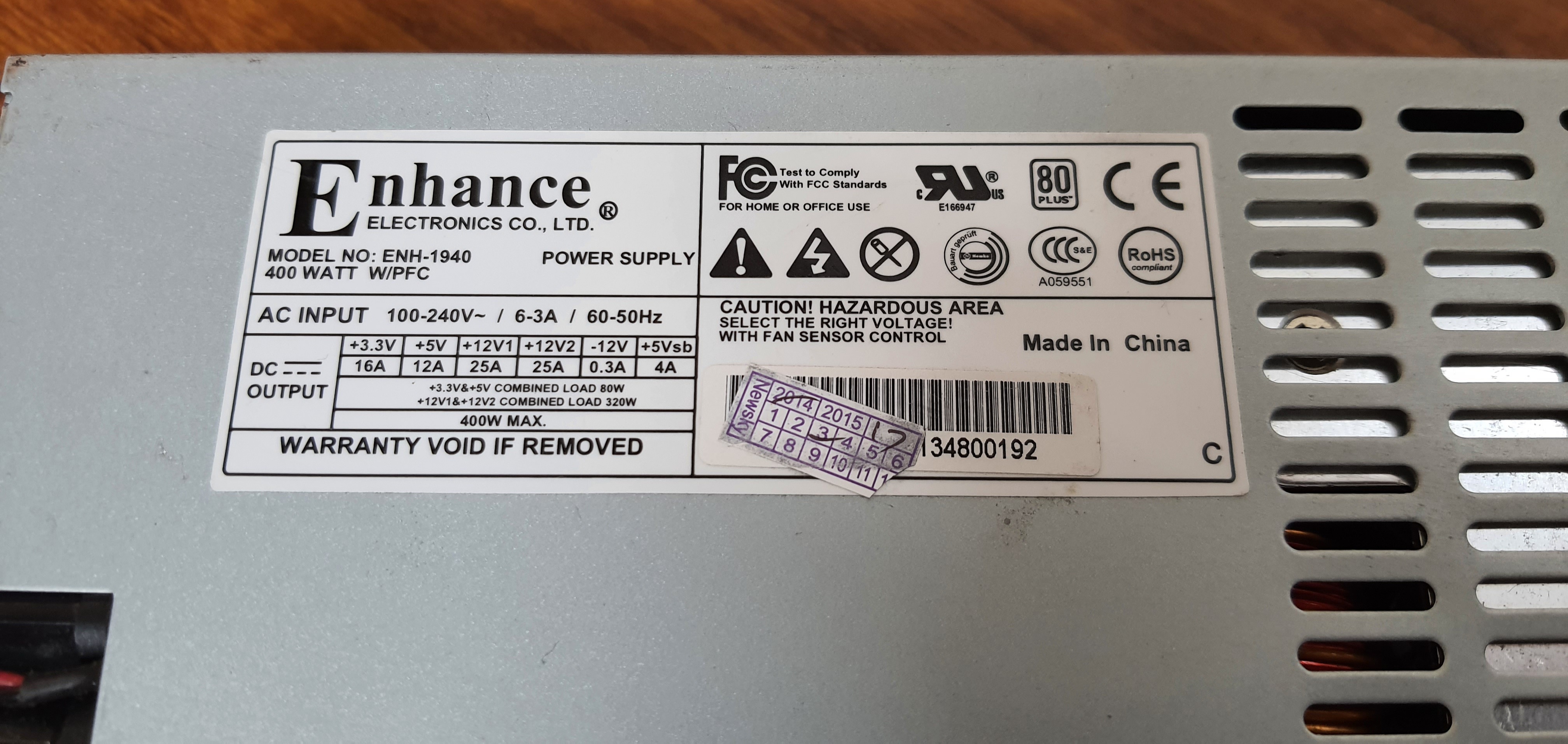 Nguồn máy tính ITX Flex Enhance 400w