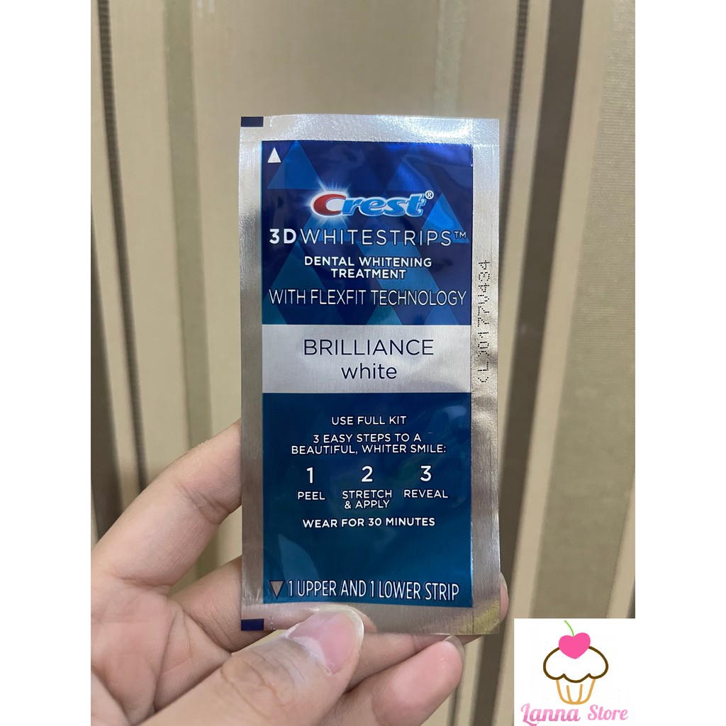 [CHÍNH HÃNG ĐỦ LOẠI] 1 GÓI - Miếng dán trắng răng Crest 3D White - Mỹ (Professional Effects/ Supreme Flexfit/ Glamorous/ 1 hour)