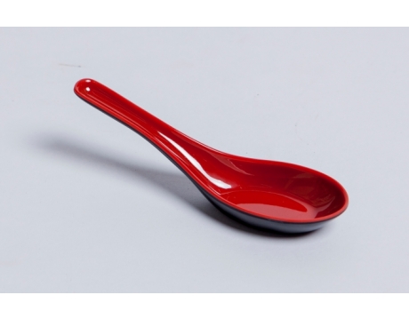 Muỗng Cơm Nhựa 2 Lớp Đỏ Đen- 10 Cái