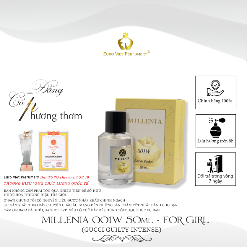 Nước hoa MILLENIA 001W. (NƯỚC HOA NỮ)10ml-50ml