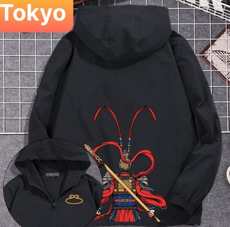 ÁO KHOÁC DÙ NHẸ NAM NỮ ĐA NĂNG 2 LỚP CHỐNG NẮNG IN TÔN NGỘ KHÔNG 2 TÚI CÓ DÂY KÉO CAO CẤP - TOKYO FASHION
