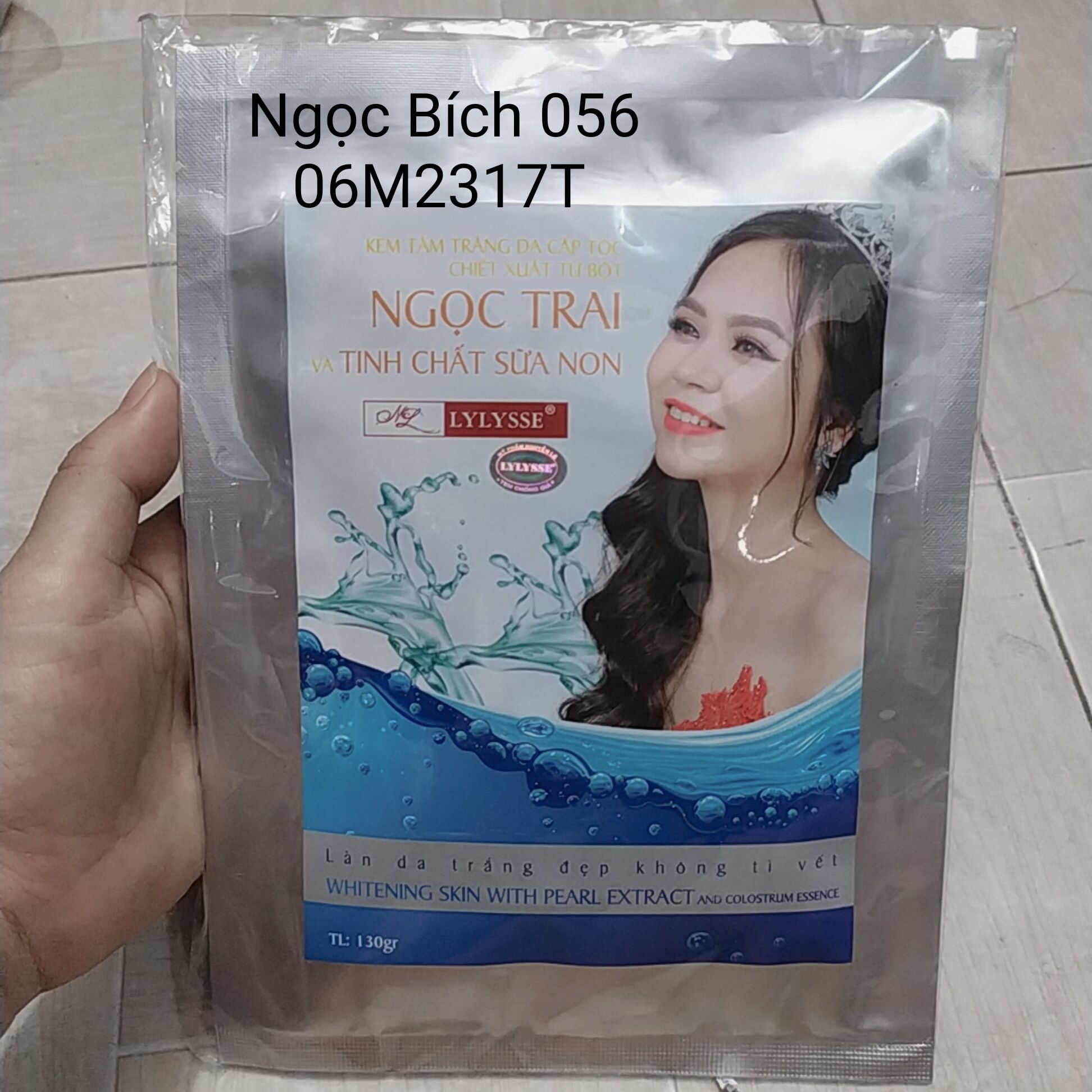 TẮM TRẮNG NGỌC TRAI SỮA NON LYLYSSE ( 130GAM )