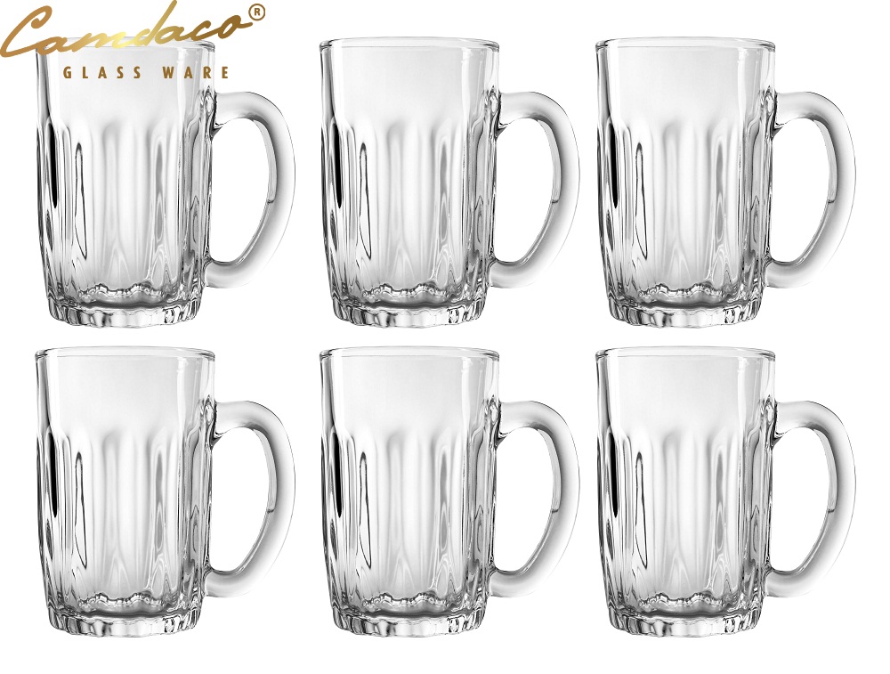 Bộ 6 Ly Cốc Thủy Tinh 130 Có Quai 320ml CAMDACO GLASS WARE PCD10003