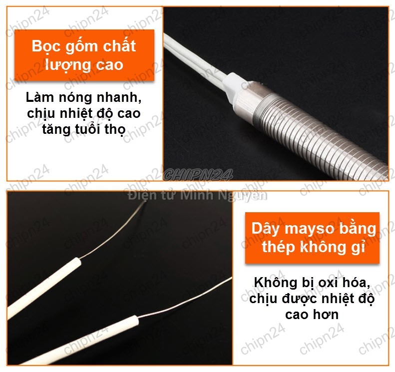 [1 cái] (I6) Ruột Mỏ hàn Nung Hàng Tốt (30W/40W/50W/60W/80W/100W) - [Chọn Loại] - HHH.00224