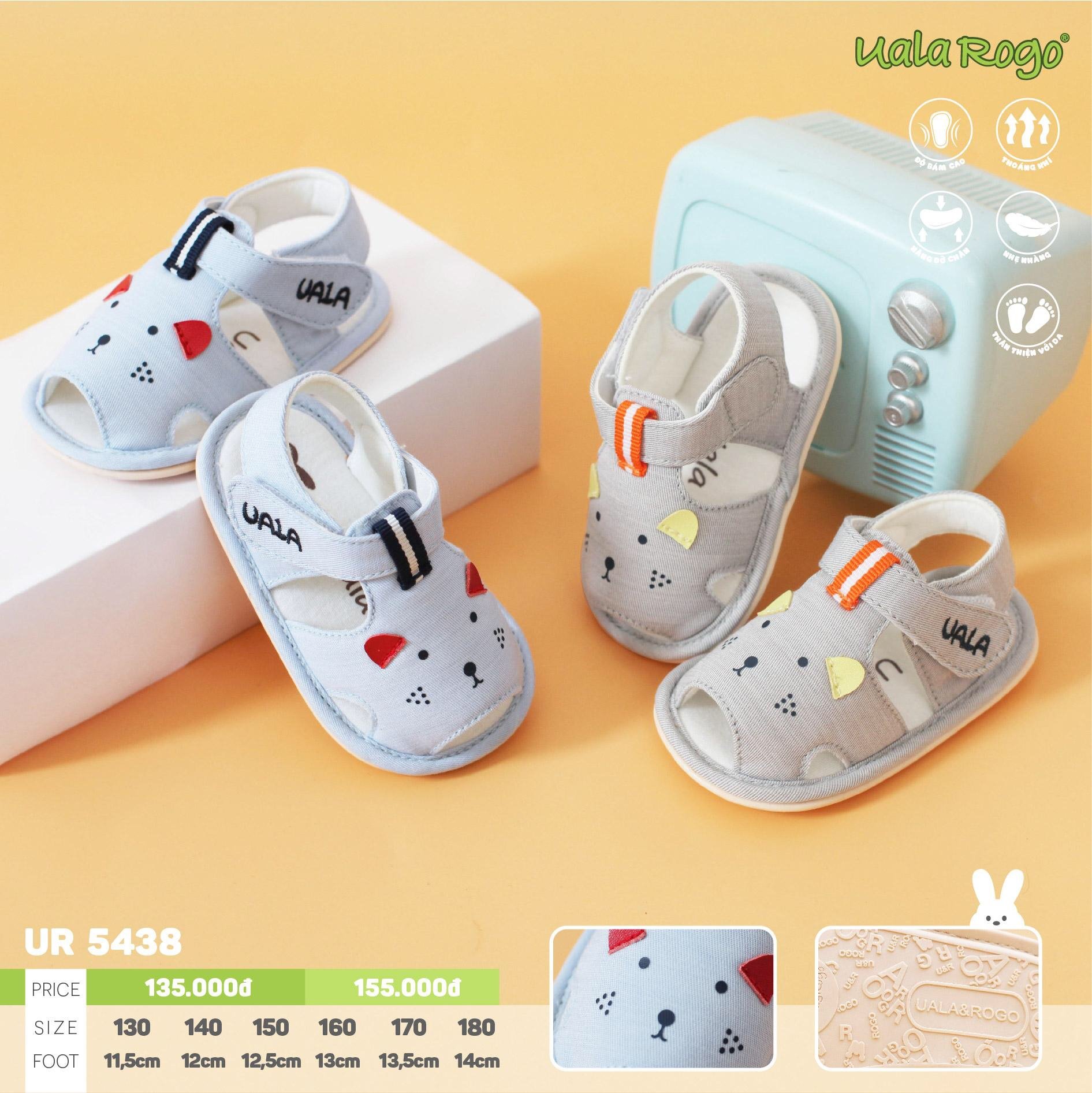 [HCM]Giày tập đi mặt mèo Uala Rogo