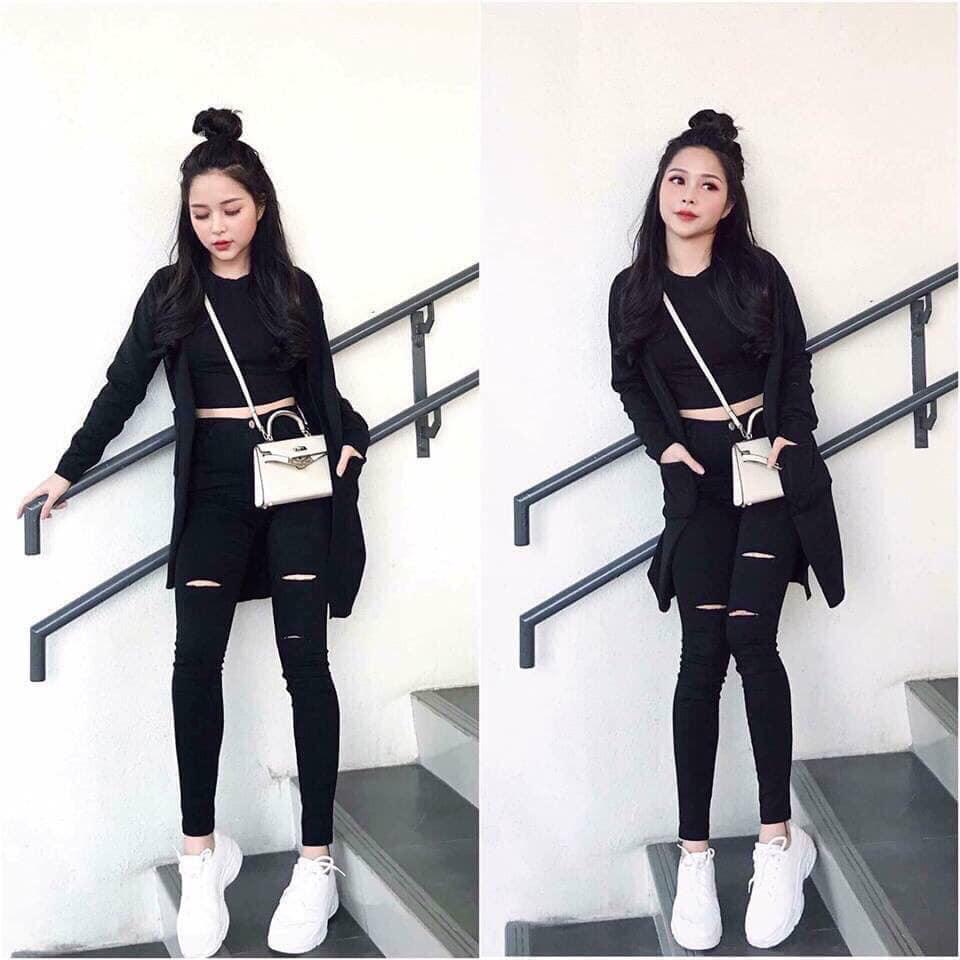 QUẦN KAKI RÁCH GỐI CO GIÃN 4 CHIỀU,MING QUANG 2017