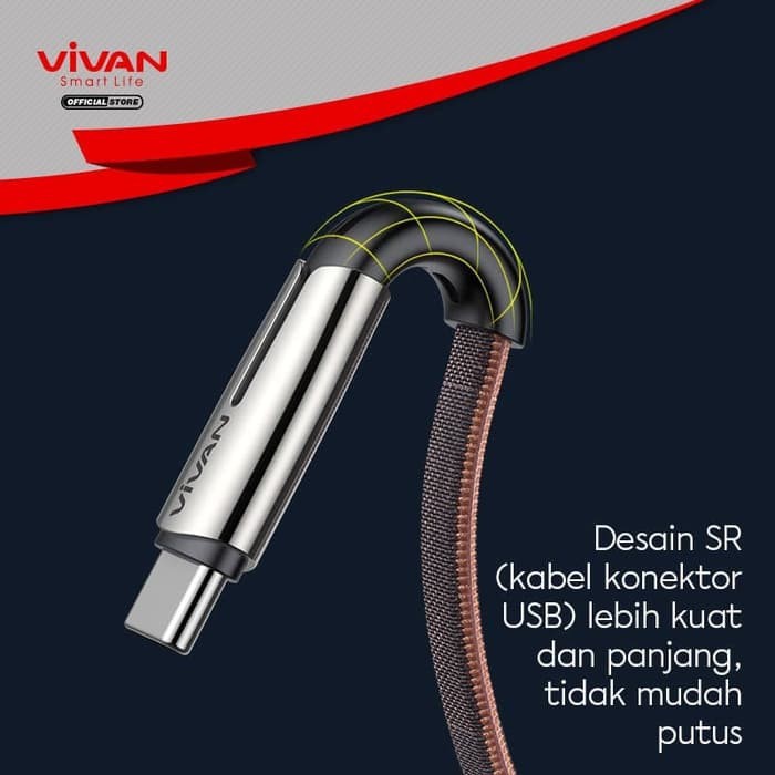 Cáp Sạc Nhanh Lightning/Type-C/Micro VIVAN BTK-L/BTK-M/BTK-C 1m cho iOS/Android
