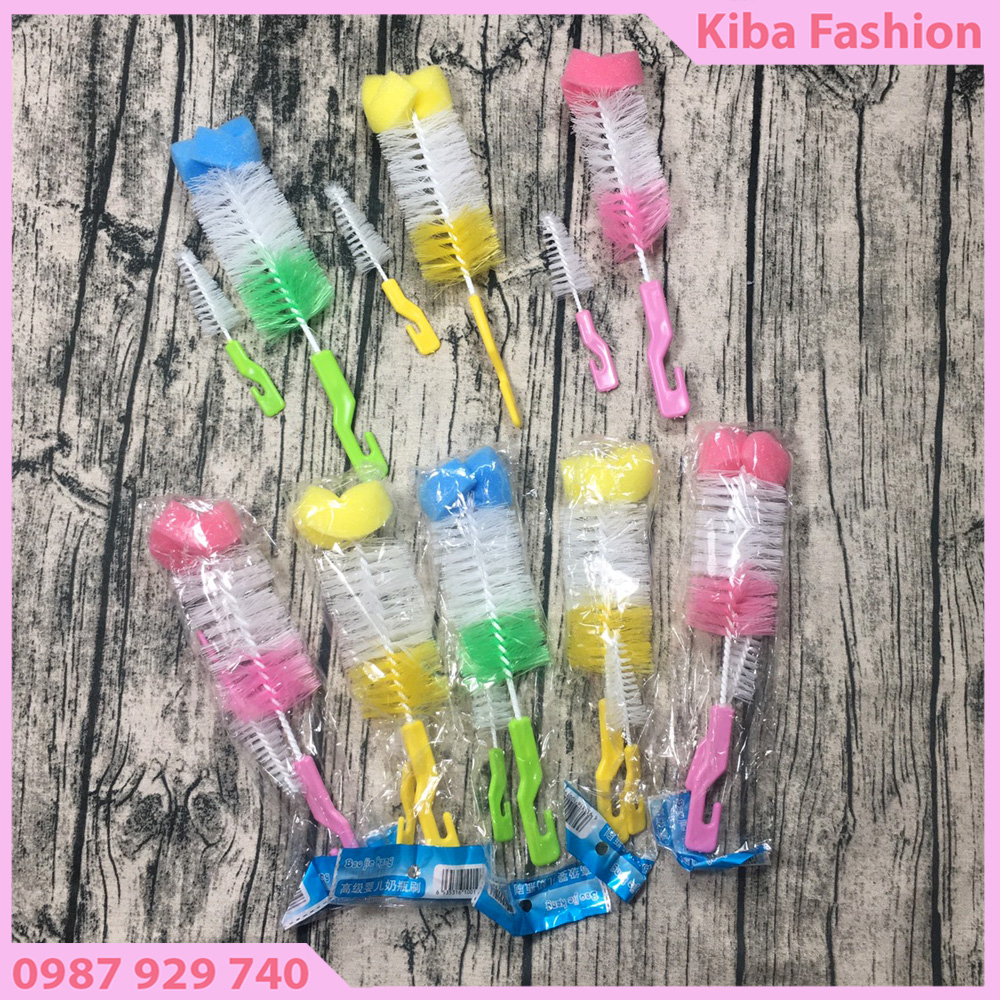 Bộ dụng cụ cọ rửa bình sữa 2 chi tiết cho bé