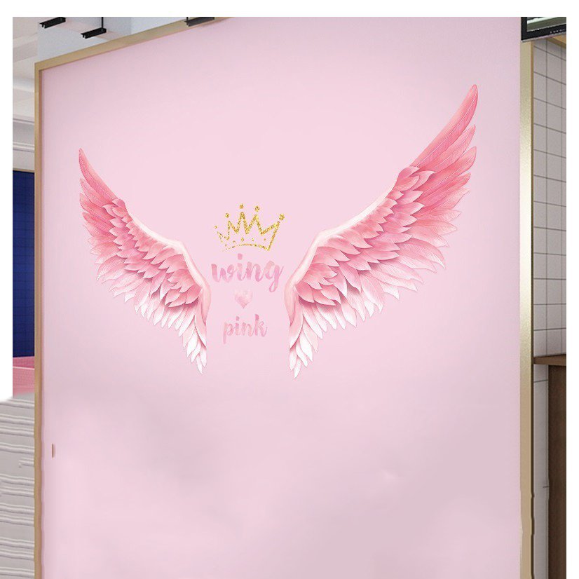 DECAL DÁN TƯỜNG ĐÔI CÁNH THIÊN THẦN