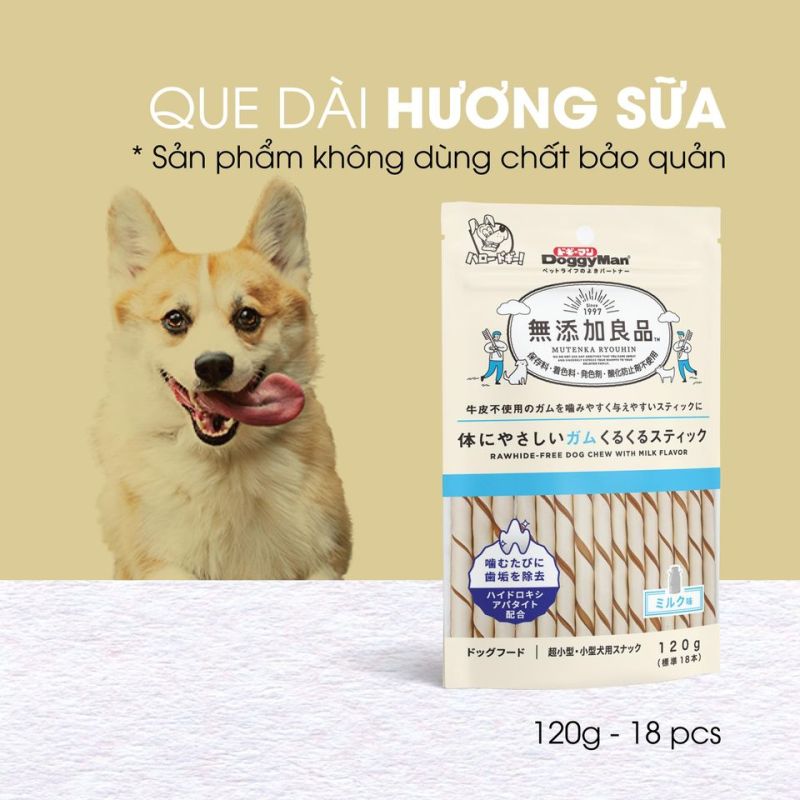 Que gặm hương sữa 120g dành cho chó