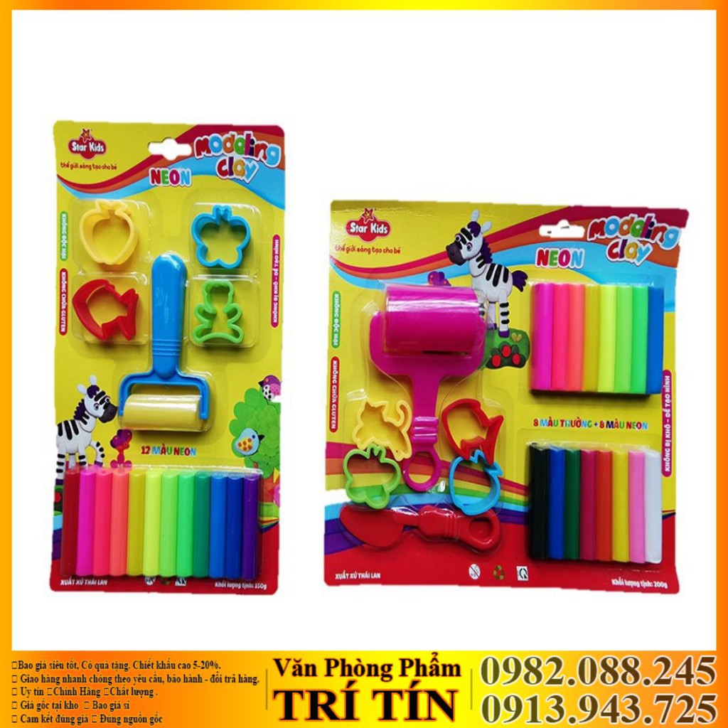 Vỉ đất sét nặn cho bé hiệu Star kid .