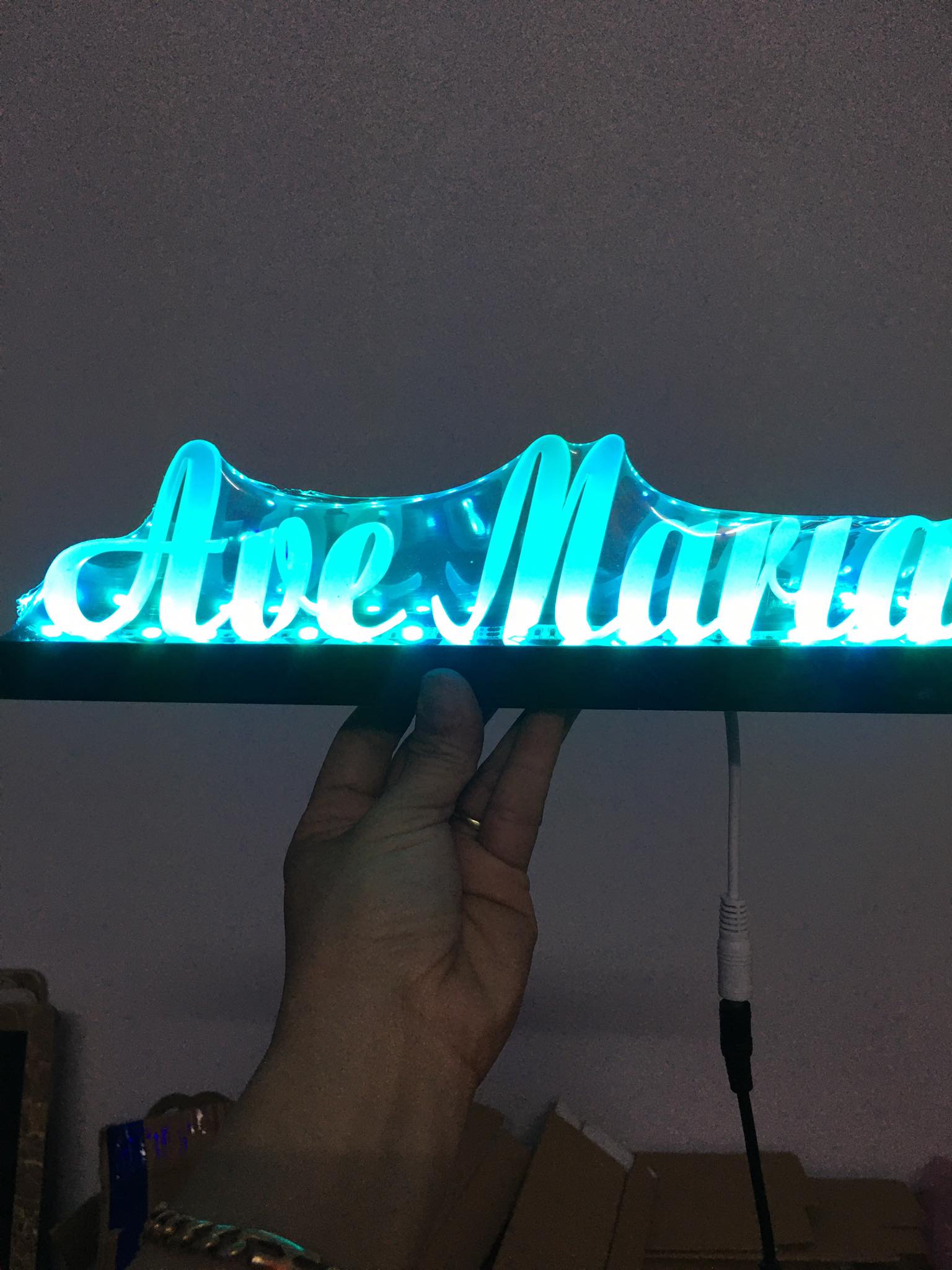Tranh điện - Đèn led đổi màu - AVE MARIA