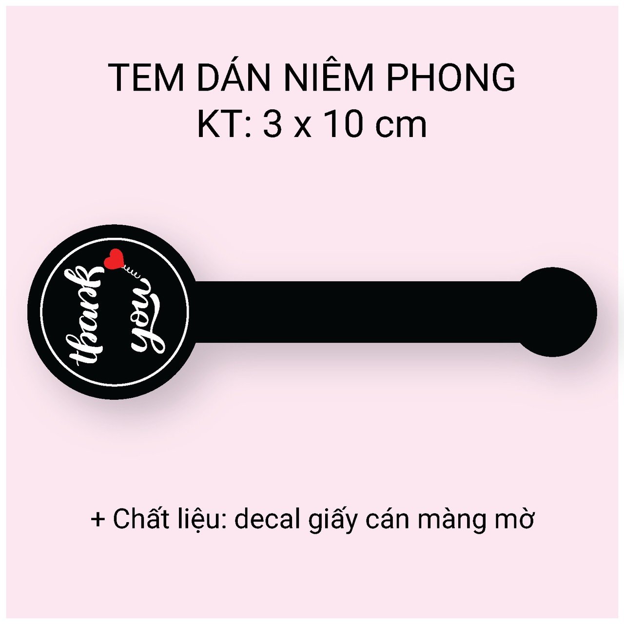 100 Tem niêm phong, nhãn dán "Thank you"