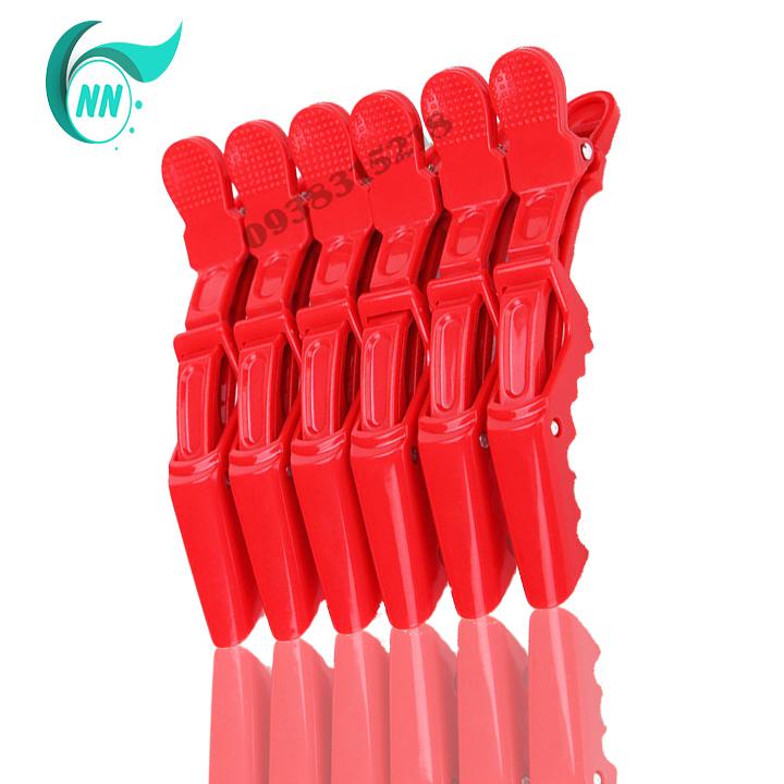 Bộ 6 Kẹp cá sấu chia tóc ( vàng )