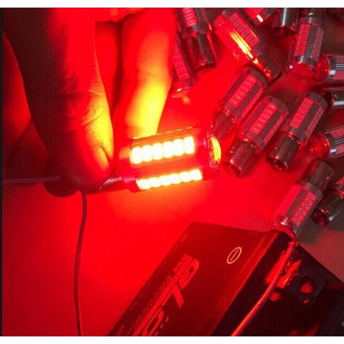 (Đèn Stop F1) Đèn led hậu chớp nháy 33 tim led gắn xe máy, ôtô (Giá 1 bóng)