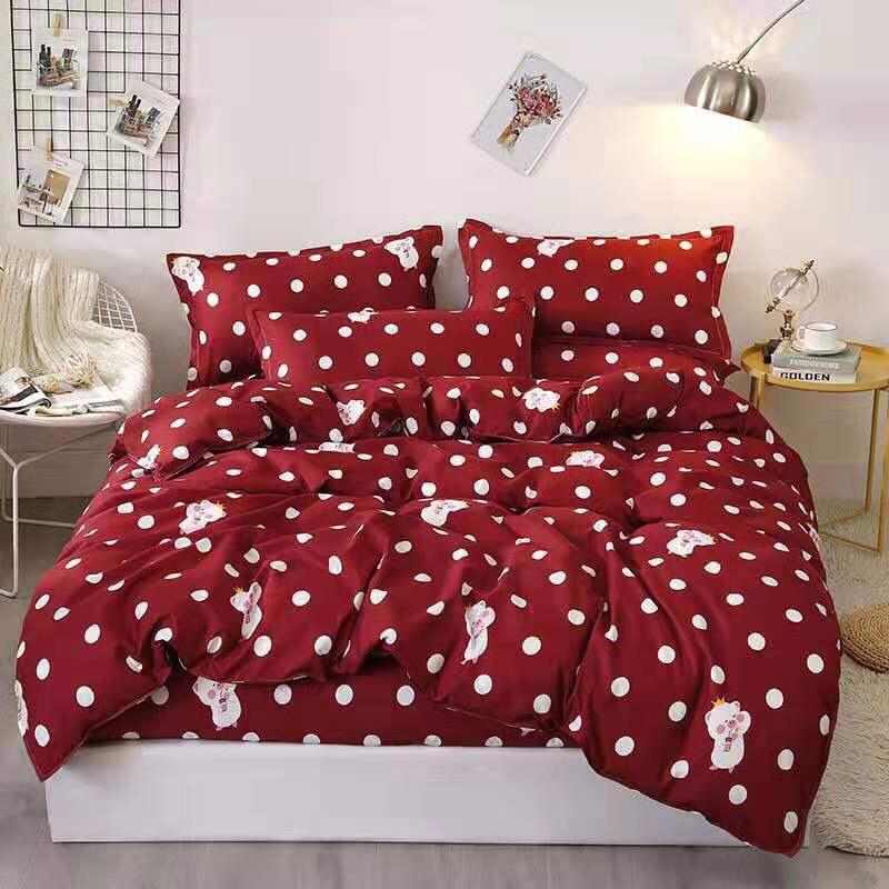 (FreeShip MAX) Set 5 món chăn ga gối cotton poly nhập