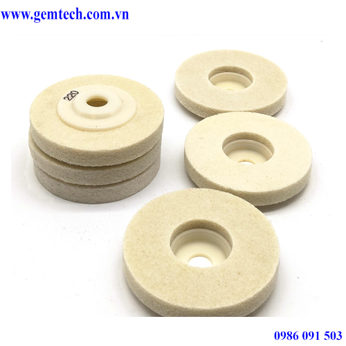 Pad nỉ đánh bóng 100mm dành cho máy cầm tay (TRẮNG/ ĐEN)
