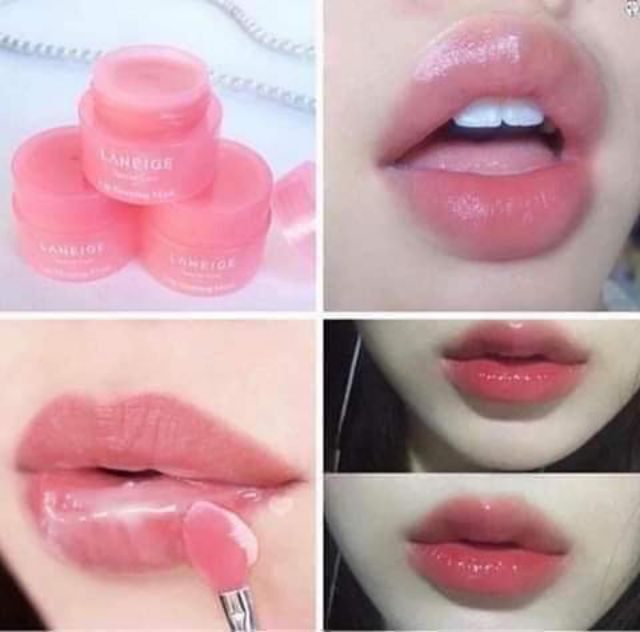 mặt nạ ủ môi mầu hồng