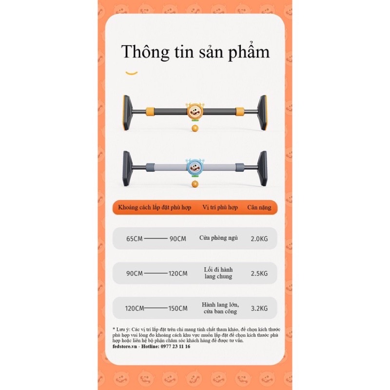 Xà đơn FED-DG-02 thép carbon cao cấp