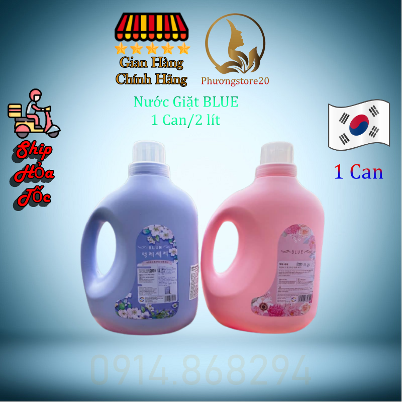 Nước Giặt BLUE Hàn Quốc - Can 2 Lít (Hoả Tốc HCM)